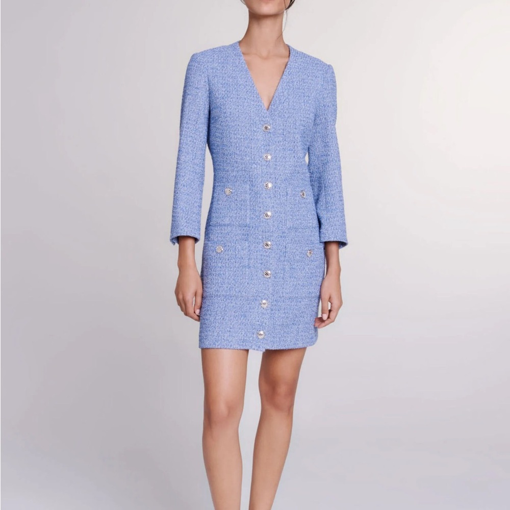NWT MAJE Short Tweed Dress
